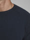 JACK & JONES Hill Knit Crew Neck - Heren Trui - Donkerblauw - Maat L