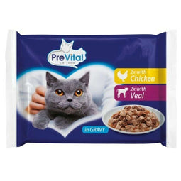 Kattenvoer Prevital 4 x 100 g