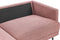 BREDA - Hoekbank - Roze - Rechtszijdig - Polyester