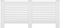 vidaXL Radiatorombouwen 2 st 112x19x81.5 cm MDF wit