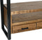 Livingfurn - TV Meubel TV- Nairobi High 150 cm - Mangohout / Gecoat Staal