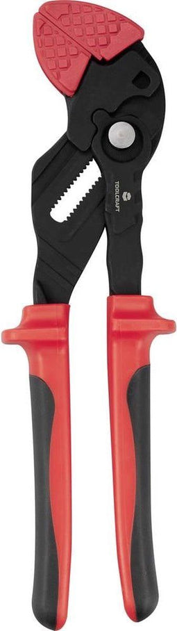 TOOLCRAFT TO-9616518 Grijptang met gladde bekken Sleutelbreedte (metrisch) 34.1 mm 180 mm
