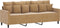 vidaXL - Driezitsbank - 180 - cm - fluweel - bruin