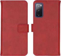 iMoshion Hoesje Geschikt voor Samsung Galaxy S20 FE Hoesje Met Pasjeshouder - iMoshion Luxe Bookcase - Rood