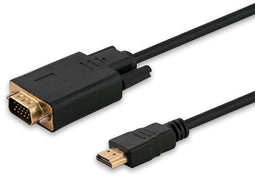 Savio CL-103 - VGA-kabel HDMI naar VGA - 1,8 m - Zwart