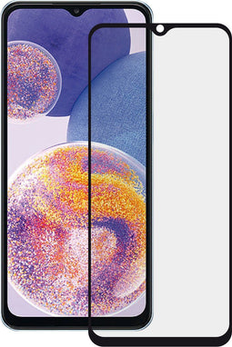 Vivanco Galaxy A23 - Screenprotector - Gehard glas 9H - Zwart