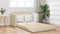 vidaXL - Ligbed - Sofa - 2-in-1 - Crème - 124x71x78 - cm - Stof