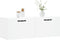 vidaXL - Wandkast - 100x36,5x35 - cm - bewerkt - hout - wit