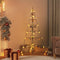 vidaXL - Kerstdecoratie - kerstboom - 140 - cm - metaal - zwart