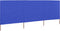 vidaXL - Windscherm - 3-panelen - 400x80 - cm - stof - azuurblauw