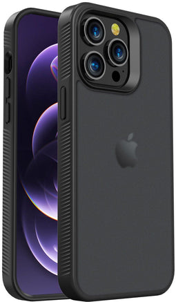 Accezz Rugged Frosted Backcover - iPhone 14 Pro Max - Schokabsorberend - Zwart