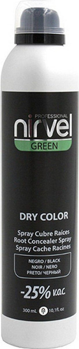 Camouflage spray voor grijs haar Green Dry Color Nirvel Zwart (300 ml)
