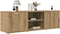 vidaXL - Tv-meubel - 120x34x37 - cm - bewerkt - hout - artisanaal - eikenkleur