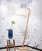 GOOD&MOJO Vloerlamp Andes - Bamboe/Lichtgrijs - 72x47x176cm - Scandinavisch,Bohemian - Staande lampen voor Woonkamer - Slaapkamer