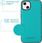 iMoshion Hoesje Geschikt voor iPhone 13 Hoesje Met Pasjeshouder - iMoshion Luxe Portemonnee - Turquoise