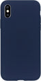 Accezz Liquid Silicone Backcover iPhone Xs / X - Schokabsorberend - Blauw
