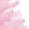 vidaXL - Kunstkerstboom - met - verlichting - en - kerstballen - 120 - cm - PVC - roze