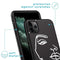 iMoshion Hoesje Geschikt voor iPhone 11 Pro Hoesje Siliconen - iMoshion Design hoesje - Wit / Zwart / Line Art Woman White