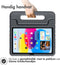 Accezz iPad 10.9 (2022) - Kidsproof Backcover met handvat - Schokabsorberend foam - Zwart