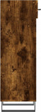 vidaXL - Schoenenkast - 30x35x105 - cm - bewerkt - hout - gerookt - eikenkleurig