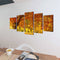 vidaXL - Canvas - muurdruk - print - set - esdoorn - 200 - x - 100 - cm