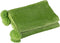 J-Line Plaid Pompom - fleece deken - polyester - grasgroen - 170 x 130 cm - woonaccessoires