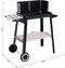 ProGarden Houtskoolbarbecue 86,5 cm zwart