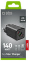 SBS TETRGANUSB2CPD140W - Oplader - USB/TB Power Delivery max: 140W - Zwart