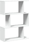 vidaXL - Kamerscherm - / - boekenkast - 3-laags - 70x24x97 - cm - bewerkt - hout - wit