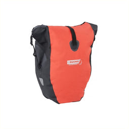 Büchel Luxe Pakaftas / Enkele fietstas - 100% Waterdicht - Met Schouderband - Luxe Pakaf-Systeem - 25,4 Liter - Rood / Zwart