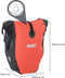 Büchel Luxe Pakaftas / Enkele fietstas - 100% Waterdicht - Met Schouderband - Luxe Pakaf-Systeem - 25,4 Liter - Rood / Zwart