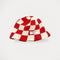 Bucket Hat - Stijlvolle Gevlochten Hoed - Rood/Wit - Norrlands Ljus
