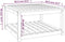 vidaXL Tuintafel 82,5x82,5x45 cm massief grenenhout zwart