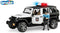 Bruder 02526 Jeep Wrangler Unlimited Rubicon Politieauto met Licht en Geluid 1:16