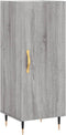 vidaXL - Dressoir - 34,5x34x90 - cm - bewerkt - hout - grijs - sonoma - eikenkleurig