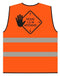 Budget - Veiligheidsvest in2value afstand houden xl oranje | 10 stuks