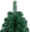 vidaXL - Kunstkerstboom - met - verlichting - en - kerstballen - half - 240 - cm - groen
