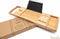Budu Badplank Bamboe - Badplank hout - Badplank voor in bad - Verstelbaar / Uitschuifbaar - Badrekje - Bamboe badrek - 70-105 cm