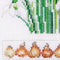 Thea Gouverneur - Borduurpakket met telpatroon - 446A - Voorgesorteerde DMC Garens - Sneeuwklokjes - Aida - 34 cm x 22 cm - DIY Kit