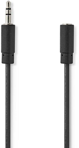 Nedis CAGL22050BK10 - 3.5mm analoge kabel - 100cm - Zwart