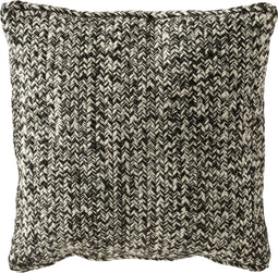 J-Line kussen Miami - polyester - zwart/wit