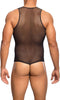 MOB EROTICWEAR - BLACK MESH THONG BODY L/XL