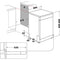 Bauknecht B7F HS51 X - Vrijstaande Vaatwasser - 15 couverts - Energieklasse B - 41 dB - Zilver
