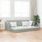 vidaXL - Vloersofa - Bed - 2-in-1 - Lichtgrijs - 213x144x60 - cm - Fluwelen