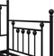 vidaXL - Ligbed - Frame - met - Opklapbed - Zwart - 80x200 - cm - Staal