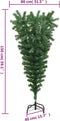 vidaXL - Kunstkerstboom - omgekeerd - met - standaard - 150 - cm - groen
