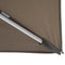 AXI Marisol - Zweefparasol Ø 300cm - 360° Draaibaar - Kantelbaar - Wit/taupe