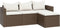 vidaXL - Loungeset - poly - rattan - bruin