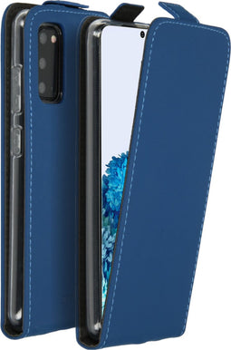 Accezz Samsung Galaxy S20 - Flipcase met Pasjeshouder - Blauw