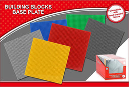 Building Blocks Grondplaat 25.5x25.5 cm Assorti Display 36 Stuks